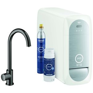 Grohe Blue Home mitigeur d'évier 31498A01 graphite dur, kit de démarrage Mono