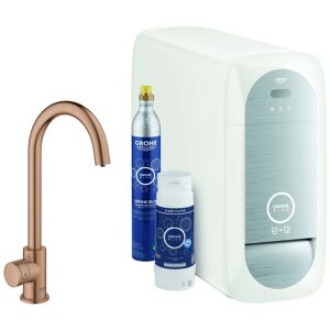 Grohe Blue Home mitigeur d'évier 31498DL1 warm sunset brossé, kit de démarrage Mono