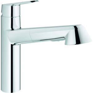 Grohe mitigeur d'évier EHM Eurodisc Cosmopolitan , avec douchette extensible, 32257002