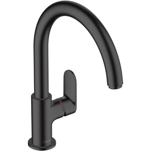 Hansgrohe Vernis Blend M35 mitigeur de cuisine 210 1jet 71870670 noir mat