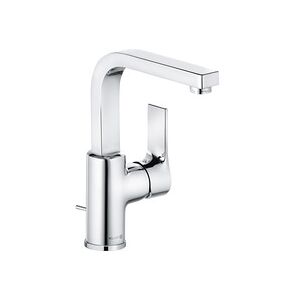 Kludi Zenta SL mitigeur lavabo 480270565 chromé, avec vidage, bec pivotant à 360 degrés, levier sur le côté