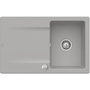 Villeroy und Boch Villeroy & Boch Siluet evier encastrable 333402KD avec garniture de vidage et actionnement excentrique, Fossil