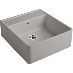 Villeroy und Boch Villeroy et Boch evier simple cuve 632062KD garniture de vidange , actionnement excentrique, kit de fixation, Fossil