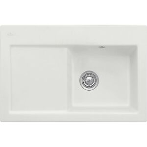 Villeroy und Boch Villeroy & Boch Subway evier integre 671401SM a droite, avec jeu de dechets et fonctionnement manuel, Steam