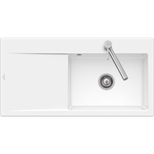 Villeroy und Boch Villeroy et Boch Subway evier 336202SM lavabo gauche, garniture de vidange avec actionnement excentrique, vapeur