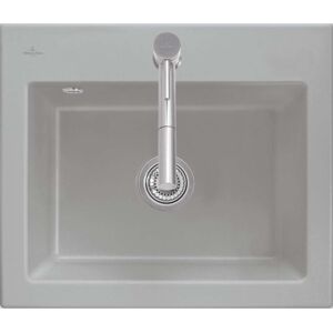 Villeroy und Boch Villeroy & Boch Subway evier encastre 330901KG avec jeu de dechets et fonctionnement manuel, Snow White