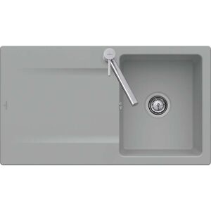 Villeroy und Boch Villeroy et Boch Évier affleurant 33351FRW avec garniture de vidage et commande manuelle, Stone White