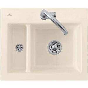 Villeroy und Boch Villeroy & Boch Subway evier encastrable 678001KD avec jeu de dechets et fonctionnement manuel, fossile