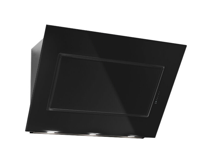 FALMEC hotte murale QUASAR (Noir 80 cm - Acier Inox / Verre)