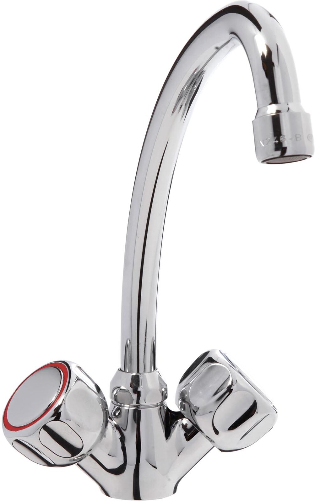 Monolith sink tap - mixer tap - chrome-plated brass - 180 mm-long tap