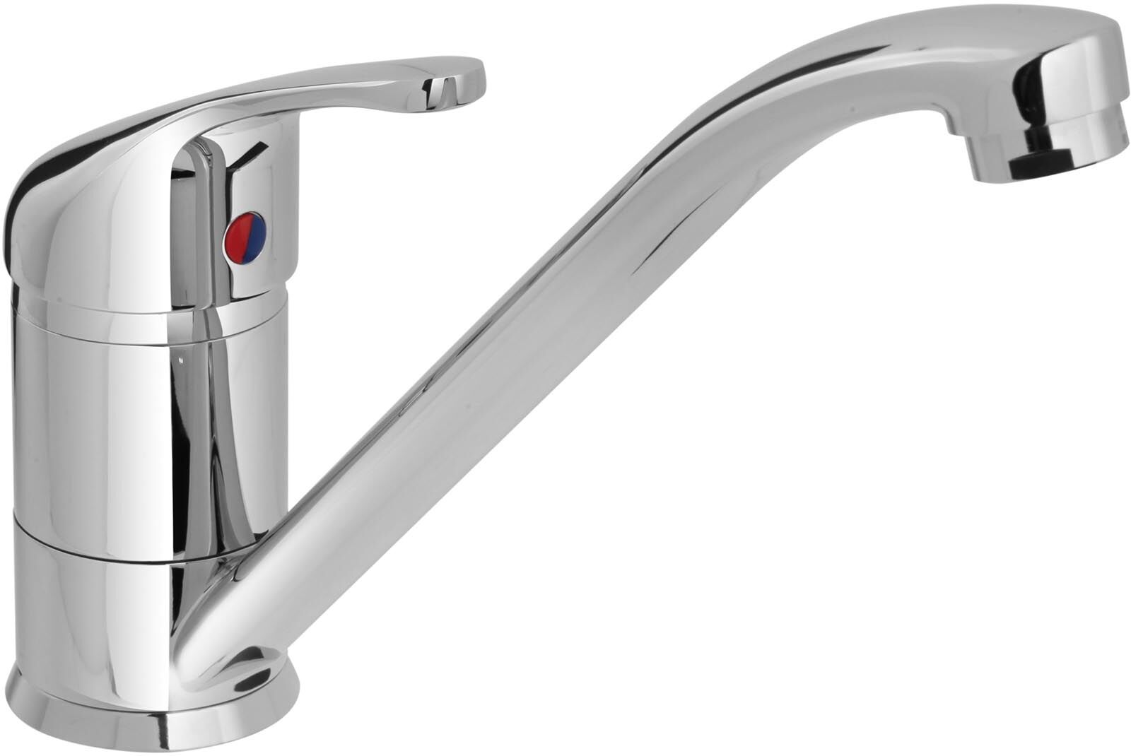 Monolith kitchen sink mixer tap - tap 215 mm - Chrome-plated brass