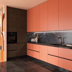 DELINIA Zoccolino per mobile cucina in pvc L 300 cm x H 150 mm, spessore 14 mmnero