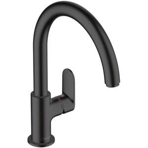 Hansgrohe Miscelatore da cucina Vernis Blend collo di cigno nero,  verniciato