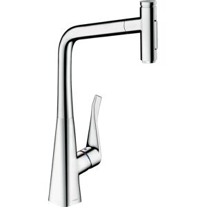 Hansgrohe Metris Select M71 Miscelatore monocomando da cucina 320, doccia estraibile, 2jet