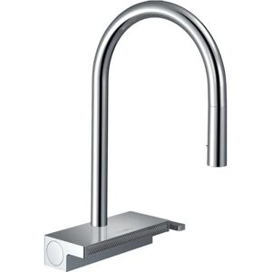 Hansgrohe Aquno Robinet de cuisine - 17cm - levier - douchette 3 jets - Chrome