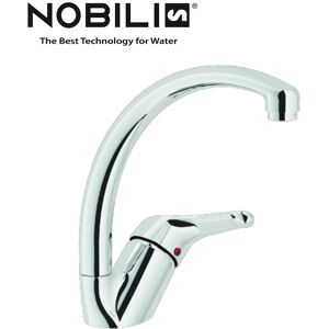 Nobili Miscelatore Monocomando Lavello Orientabile Cromo Serie Hera Cod. He24113cr