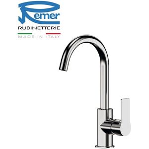 Remer Miscelatore Monocomando Monoforo 90° Energy Ey72 Per Lavello Con Canna Alta Girevole