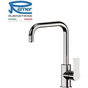 Remer Miscelatore Monocomando Monoforo 90° Energy Ey72u Per Lavello Con Canna Alta Girevole A 