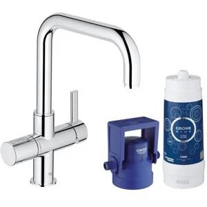 Grohe Miscelatore Per Lavello Monocomando Blue Pure Cromato Con Filtro Acqua