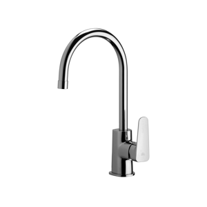 PAFFONI Miscelatore monocomando per lavello con canna orientabile serie Sly SY181CR Cromato Ottone