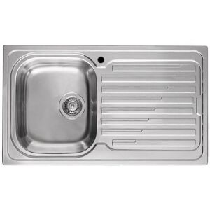 Elleci Lavello Incasso 1 vasca 86x50 Vasca a Sinistra Sky 400 Satinata Acciaio/Inox LIK400SACSX