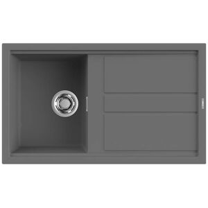 Elleci Lavello Incasso 1 vasca 86x51 Best 400 Keratek Plus Grigio Dark Grey LKB40099