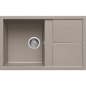 Elleci Lavello Incasso 1 vasca 79x50 Unico 300 Granitek Grigio Tortora LGU30043