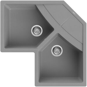 Elleci Lavello Angolare da incasso Unico Corner Metaltek Grigio Titanium LMUCOR73