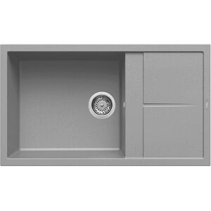 Elleci Lavello Incasso 1 vasca 86x50 Unico 410 Keratek Plus Grigio Light Grey LKU41097