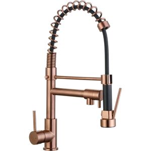 Essebagno MISCELATORE LAVELLO  BIG PRO BRONZO CON BOCCA GIREVOLE E DOCCETTA CARTUCCIA Ø 35 mm