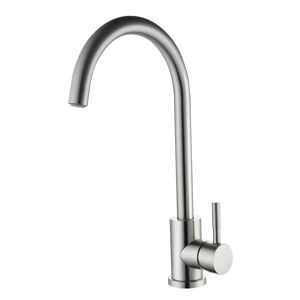 Aquapro MISCELATORE LAVELLO ACQUAPRO KALEIA INOX CON BOCCA ALTA AD ARCO CARTUCCIA Ø 35 mm