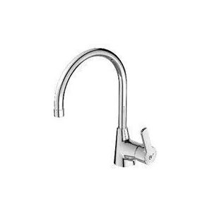 MISCELATORE LAVELLO IDEAL STANDARD VENTA CROMO BOCCA ALTA AD ARCO CARTUCCIA CERAMICA Ø 35 mm