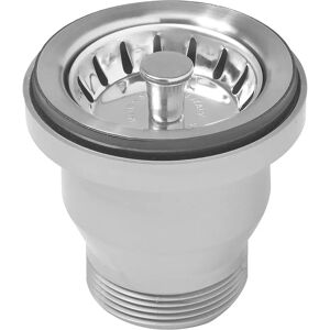 Lira PILETTA  Ø 60 mm PER LAVELLO INOX CO TAPPO A CESTELLO SENZA TROPPO PIENO