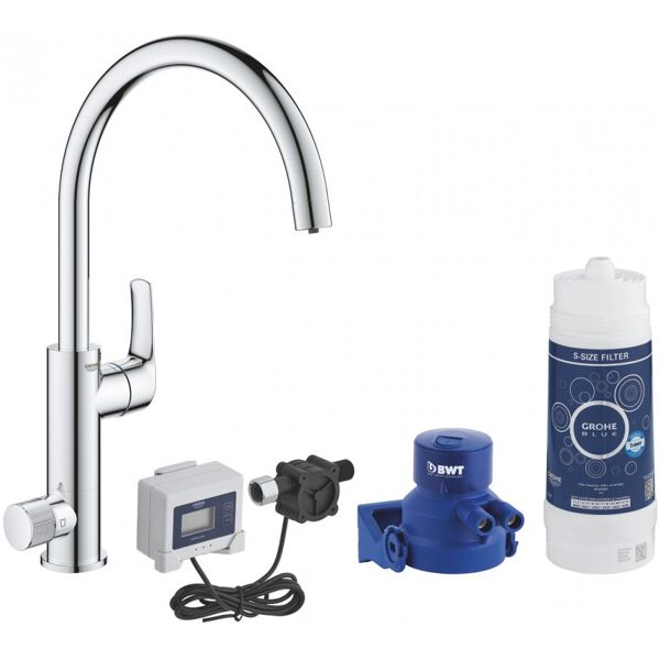 grohe blue pure eurosmart depuratore starter kit cromato 2 in 1