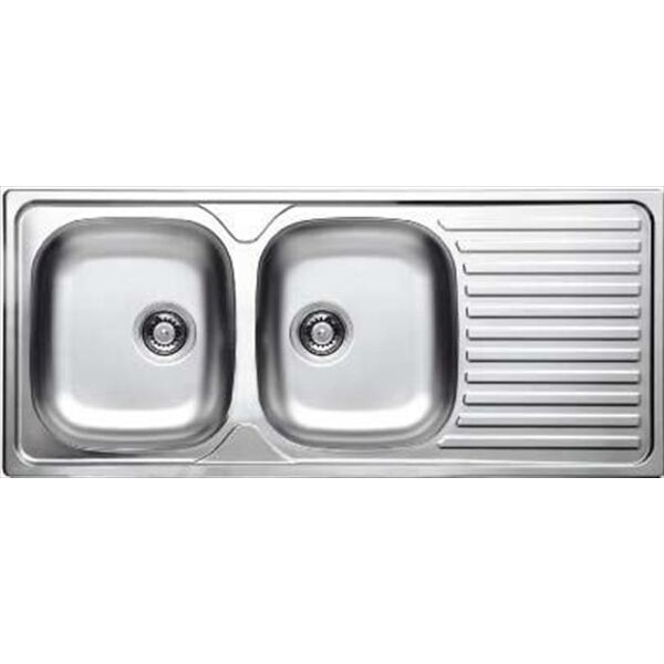 glem gas lavello lineare gl216ixd 2 vasche-inox