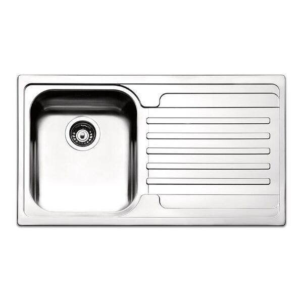 apell ve861irac lavello cucina 1 vasca incasso con gocciolatoio dx larghezza 86 cm materiale acciaio inox finitura antigraffio - ve861irac serie venezia