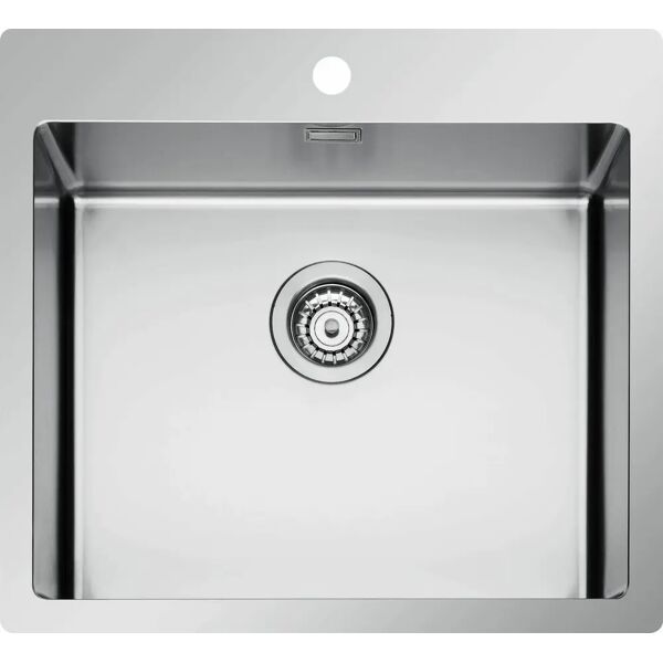 dechome 55x51 1v lavello cucina 1 vasca da incasso larghezza 55 cm materiale acciaio inox - 55x51 1v