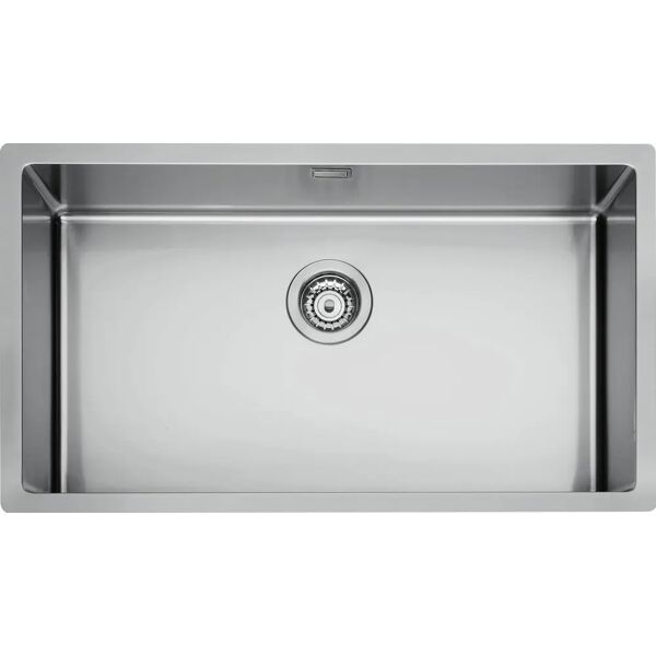 dechome 74x44 1v lavello cucina 1 vasca da incasso larghezza 74 cm materiale acciaio inox - 74x44 1v