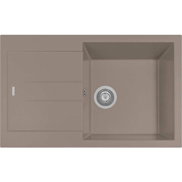 plados am7810 ug72 lavello cucina 1 vasca da incasso con gocciolatoio larghezza 78 cm materiale ultragranit colore tartufo ug72 - am7810 serie elegance