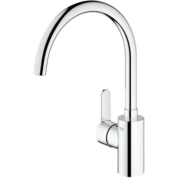 grohe miscelatore lavello  eurostyle cosmopolitan cromo bocca alta ad arco 33975004