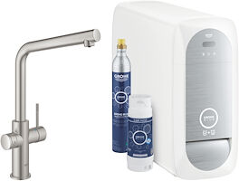 Grohe Blue Home Fredda&gassata Miscelatore Lavello Con Sistema Filtrante Bocca L Super Steel Codice Prod: 31454dc1