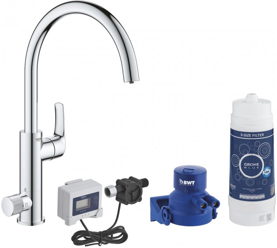 Grohe Blue Pure Eurosmart Depuratore Starter Kit Cromato 2 In 1