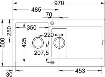 Franke MRG 651 Lavello ad incasso Rettangolare