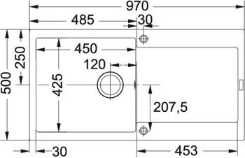 Franke MRG 611-L Lavello ad incasso Rettangolare Fragranito