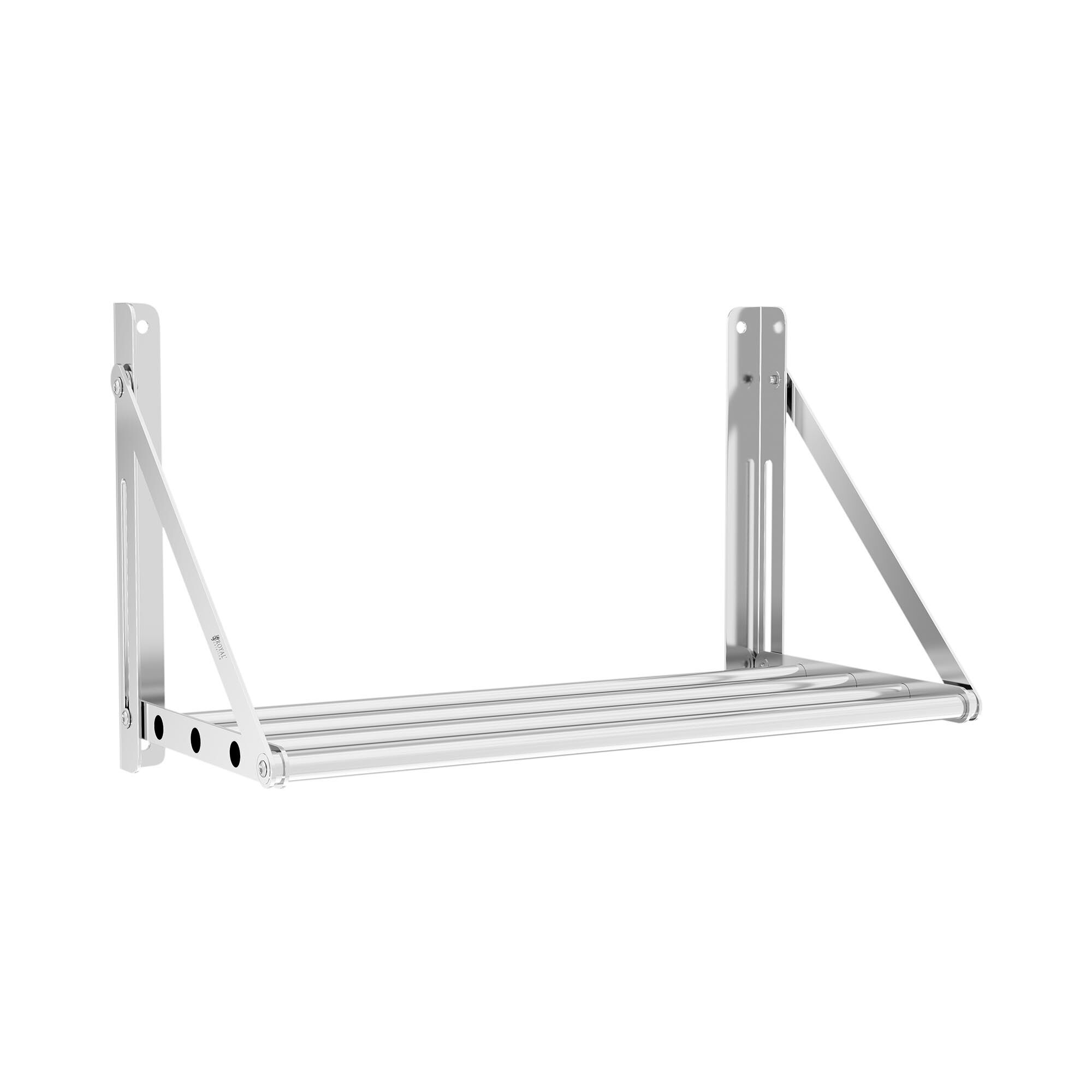 Royal Catering Mensola pieghevole a muro in acciaio inox - Design a barre - 60 x 30 cm - 40 kg RC-TFWH60X30