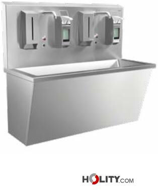 Lavabo Chirurgico Inox 2 Posti 130 Cm H624_16