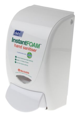 deb stoko Dispenser sapone montato a parete , cartuccia da 1000ml, compatibile con cartucce DEB Instant Foam Instantfoam, INF01CON