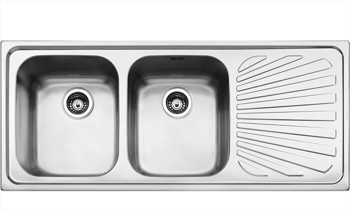 SMEG Lavello Lineare Sp116d 2 Vasche-inox