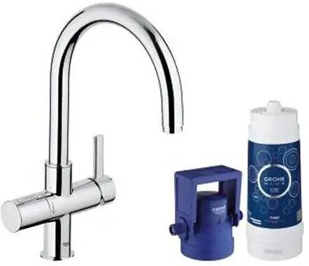 Grohe Miscelatore Lavello Monocomando Blue Pure Cromato Con Filtro Acqua