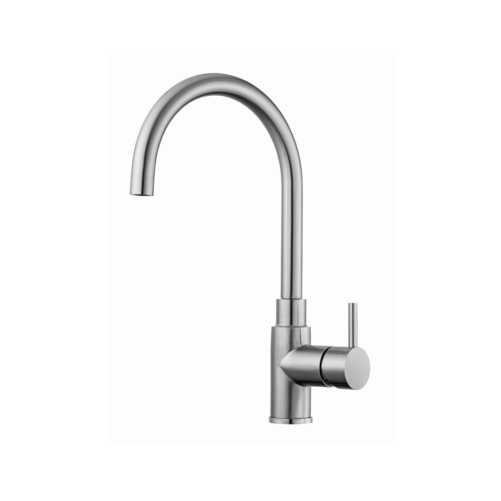 PAFFONI Miscelatore lavello monocomando con canna orientabile serie Steel STEEL2180AC Acciaio Acciaio inox